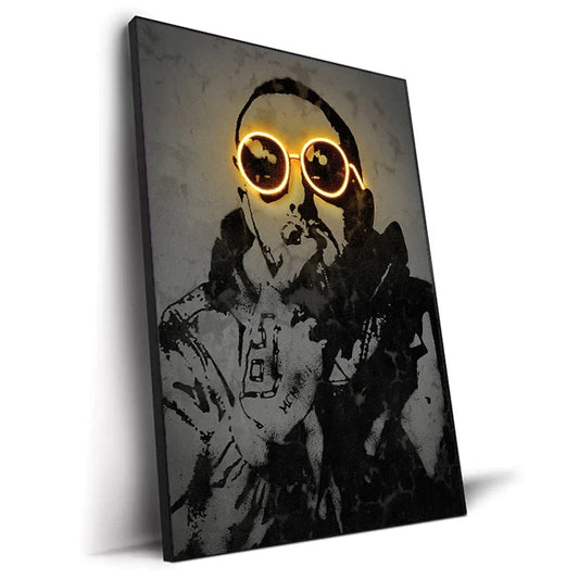 Neon Portrait Canvas Print 05