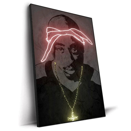Neon Portrait Canvas Print 04