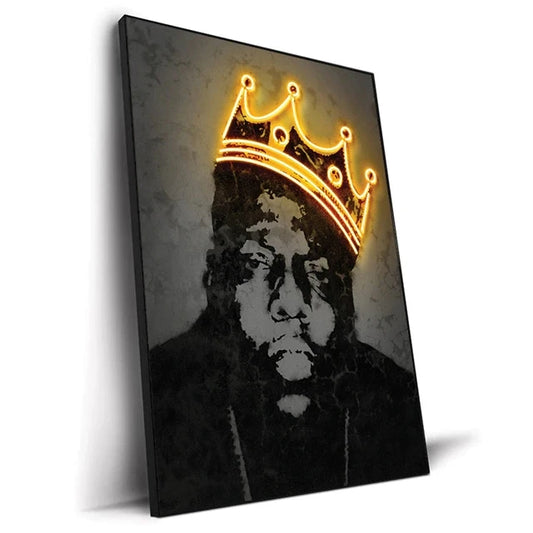 Neon Portrait Canvas Print 07